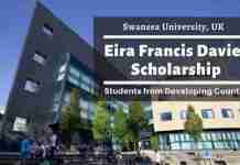 2024 Eira Francis Davies Scholarship in UK | Fully Funded Eira Francis Davies Scholarship