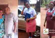 Exceptional Nigerian mom goes back to high school after giving birth to her last child, set to study Law in university Precious Chioma Ugwoke mom returns to secondary school