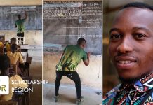 Exceptional African man wins global award after drawing Microsoft word on blackboard to teach village school kids Richard Appiah Akoto draws MS Word on blackboard to teach village students