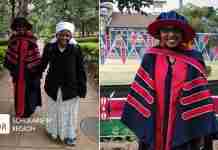 Exceptional African woman bags two PhD degrees in Health science, makes her mother proud Cathy Mwangi of Jomo Kenyatta University Of Agriculture And Technology