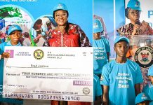 Exceptional 11-year-old Nigerian boy wins ₦450,000 award for coding a calculator, makes family proud Exceptional 11-year-old Nigerian Joshua Fred wins ₦450,000 award for coding a calculator, makes family proud