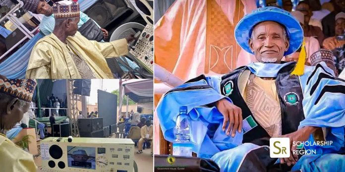 Uneducated 70-year-old Hadi Usman who invented a stove that runs on water bags doctorate degree