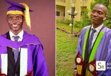 26-year-old Nigerian man who sold fish to sponsor his education bags 4.94 first class degree, wins ₦1.25 million as best student 26-year-old Olabode Williams Jolomi who sold fish to sponsor his education bags 4.94 first class degree, wins 1.25 million as best student