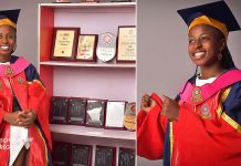 Exceptional Nigerian lady bags Economics degree with 4.95/5.00CGPA, wins ₦500,000 as best student award Opeyemi Oyelakin bags Economics degree with 4.95/5.00CGPA, wins ₦500,000 as best student award