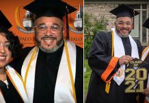 Father and Daughter graduate from the same university on the same day, sets record Father, Cesar and Daughter, Clarimar graduate from the same university on the same day, sets record