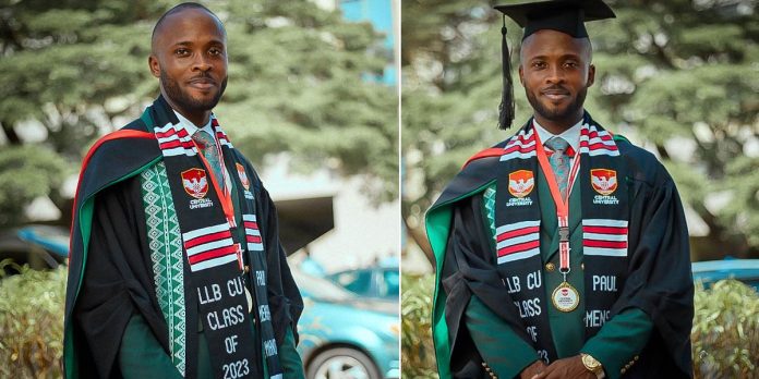 Paul Mensah Amanor bags Law degree with first-class, wins best student award