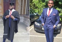 How John Soneye worked to pay his school fees while homeless in the UK and still graduated with first-class in Engineering Homeless Nigerian man who worked to pay his school fees finally graduates UK university, John Soneye bags Engineering degree with first class