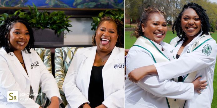 Mother and Daughter, ,Tangenicka Williams and Chyna Williams graduate US Nursing school same day