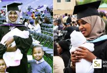 This 26-year-old woman attended her graduation at a US university just 21 hours after giving birth 26-year-old woman graduates from US university 21 hours after giving birth, Zeinab Abdalla becomes the first in her family to earn masters degree