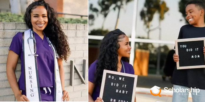 Briana Carter earns Nursing degree while working to care for her son, celebrates success