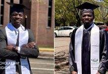 Brilliant Nigerian man bags first class degree, masters in Mathematics at US University Stephen Sunday Adebowale bags first class degree, masters in Mathematics at US University