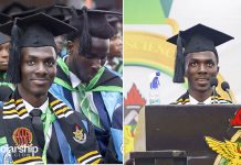 Brilliant African man emerges valedictorian wins first-class in Actuarial science, scores the highest CGPA in school’s history Ebenezer Appiah Odei emerges valedictorian wins first-class in Actuarial science