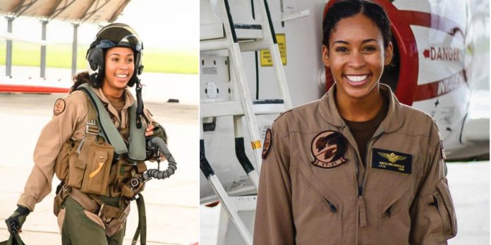Madeline G. Swegle makes history as the first black woman to become US Navy tactical pilot