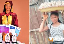 Young Lady who hawked groundnuts to sponsor her education finally graduates, earns 3 awards and 17 certificates Ogbonna Uchechi who hawked groundnuts to sponsor her education finally graduates, earns 3 awards and 17 certificates