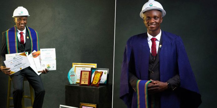 Meet Ekunnimo Dare, UI's overall best male student in Civil Engineering who earned 3.75/4.00CGPA
